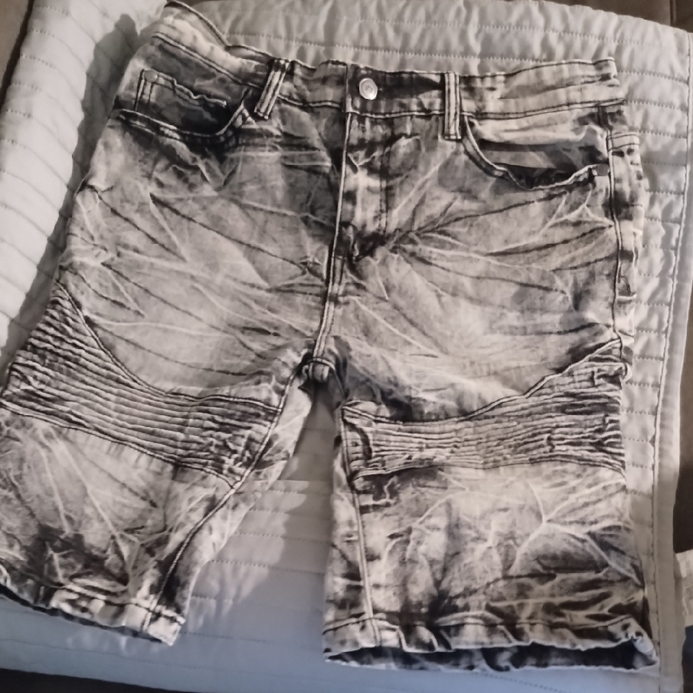 Mecca Black and Gray Stretch Fit Denim